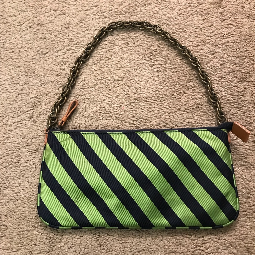 J.crew satin stripe purse